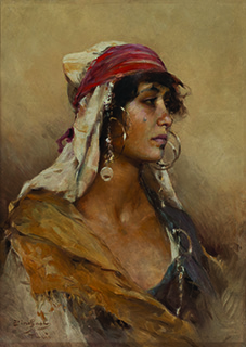 Auguste Emile Pinchart, Young Tunisian Woman,